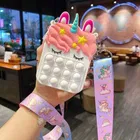 Pack of 24 Pcs Combo of Unicorn Stationery Set for Kids Pop It Bag for Girls with Pen,Pencil & Stationery Item 