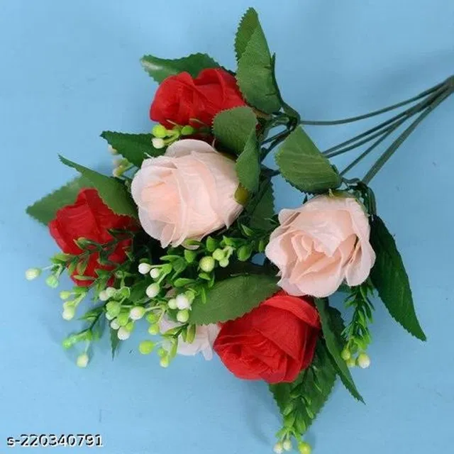 Plastic Artificial Flower (Multicolor)