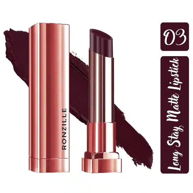 Ronzille Matte Lipstick (Rare Purple)
