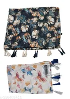 Chiffon Printed Scarves for Women, Multicolor, Pack of 2