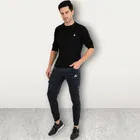 Lycra Nylon Logo Printed Track Pant for Men 