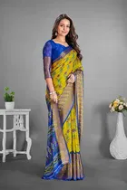 Moss Chiffon Printed Saree for Women 