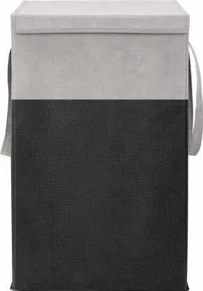 Canvas Laundry Basket,Grey, (Pack Of 1)