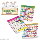 Bookford Publications My small chart Action Words, Hindi Varnamala & Vegetables 