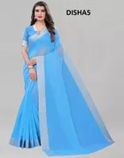 Chanderi Cotton Solid Saree for Women 