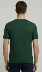 Round Neck Solid T-Shirt For Men, Dark Green 