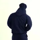 Round Neck Solid Hoodie for Men 