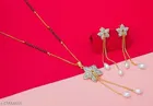 Alloy Mangalsutra with Earrings for Women 