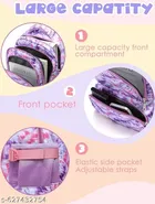 Polyester Backpack Bag, Purple