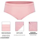 Solid Mid Rise Hipster Cotton Briefs for Women, Pack of 3 