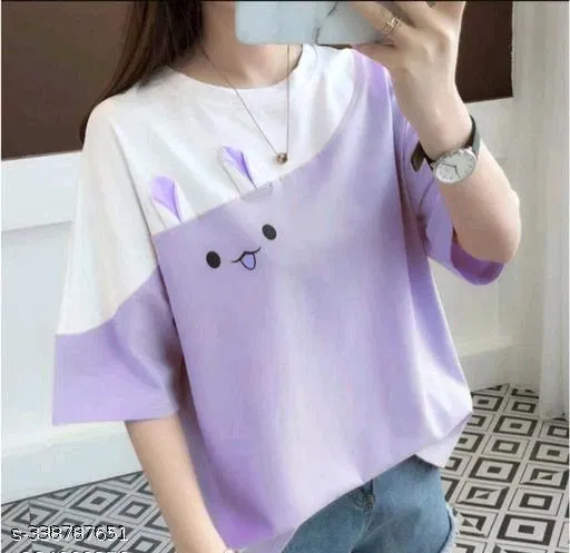 Polycotton T-shirt for Women, Multicolour (S)