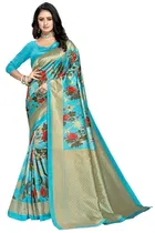Art Silk Floral Print Saree for Women 