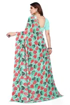 Georgette Printed Saree for Women 