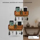 KC Art wooden Keyholder- OM & Sweet Home, Pack of 2