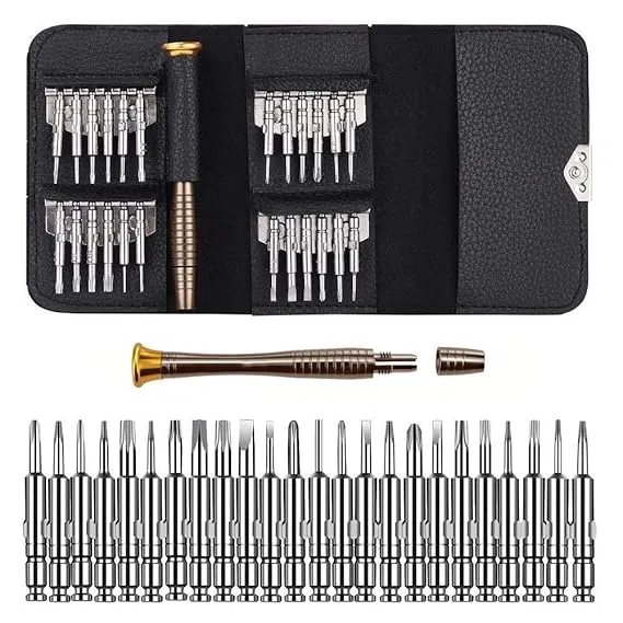 Stainless Steel 25 in 1 Screwdriver Tool Kit (Multicolor, Set of 1)
