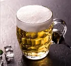 Afast Beer Mug Cool Glass Mug, Transparent | Beer | Drink | Juice, Set of 1, (550ml)
