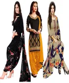 Crepe Printed Dress Material for Women 