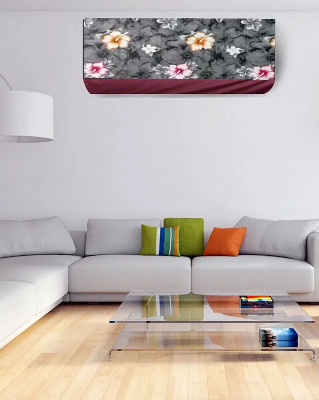 PVC Printed AC Cover (Multicolor, 1.5 Ton)