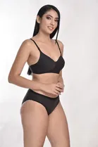 Cotton Solid Lingerie Set for Women, Multicolor, Pack of 3 