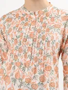 Womens Ethnic motif printed rayon short Kurti 