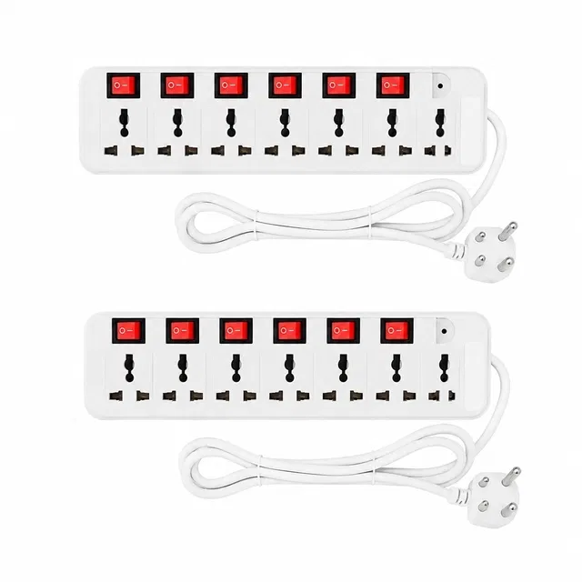 Kaltron Electric Extension Board (White, Pack of 2)