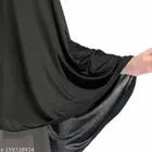 Georgette Solid Hijab for Women, Black 
