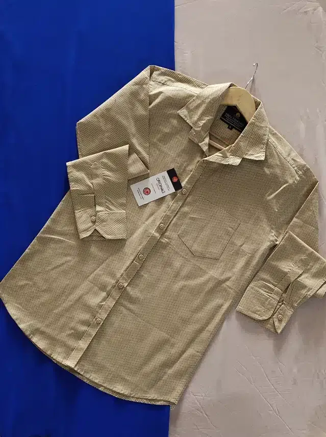 Casual Shirt for Men (Cream, XXL)