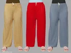 Palazzos for Women, Pack of 3 