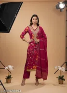 Bandhani Printed Jaipuri Designs Embroidered Top Bottom Duppata for Women 