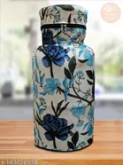 KANUSHI Industries® Fridge Cover for Top with Pockets/Refrigerator Cover + 1 Pc Lpg Gas Cylinder Cover