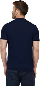 Poly Blend Solid T-Shirt for Men, Navy Blue 