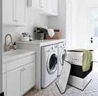 3 Line Grey Mix Black 75 L Laundry Basket for Clothes & Toys With Lid & Side Handles Durable Foldable and Collapsible Laundry storage Bag for Dirty Clothes, Pack of 1