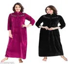 Velvet Nightdress Set for Women 