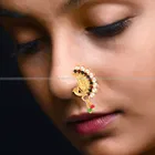 Designer Gold Plated Nosepin for Women 