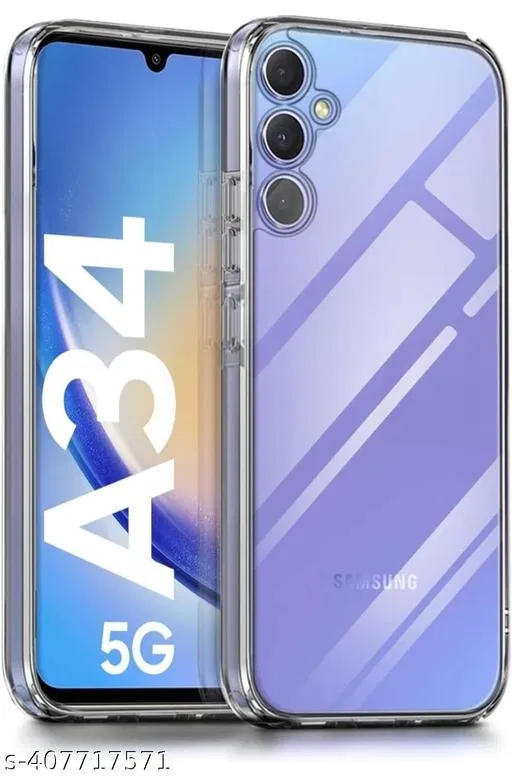 Silicone Mobile Cover for Samsung Galaxy A34 5G (Multicolor)