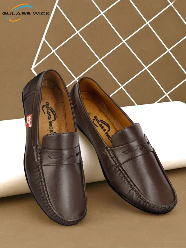 Derby Casual Shoes for Men (Brown, 10)