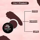 Skin Smoothie Just Organic 3 in 1 Lip, Cheek and Eye Tint with Vitamin E and Almond Oil, Caramel Brown, 6 g