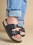 Shoetopia Heel Sandals Black Size IND-5