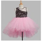 Velvet Net Solid Frock for Girls 