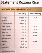 Vikram Mills Statement Rozana Basmati Rice 5 Kg