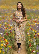 Kalamkari Print Kurti for Women 