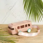 Plastic Bus Shape Sipper Bottle for Kids, Multicolor 