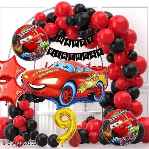 73 Pcs 9th Birthday Decoration kit, Multicolour, Set of 1