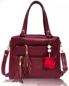 PU Sling Bag for Women (Maroon)