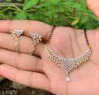 Alloy Mangalsutra with Earrings for Women 
