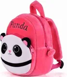Pink Panda Velvet School Bag and Mini Portable Wet Wipes Tissue 2 Can for Cleaning Face Body 