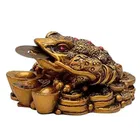 Polyresin Fengshui Three Legged Toad Showpiece 