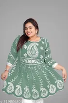 Georgette Chikankari Top for Women 
