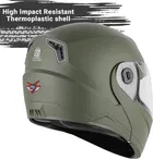 Steelbird SBA-7 7Wings ISI Certified Flip-Up Helmet for Men and Women Motorbike Helmet 