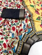 Cotton Linen Printed Saree for Women 